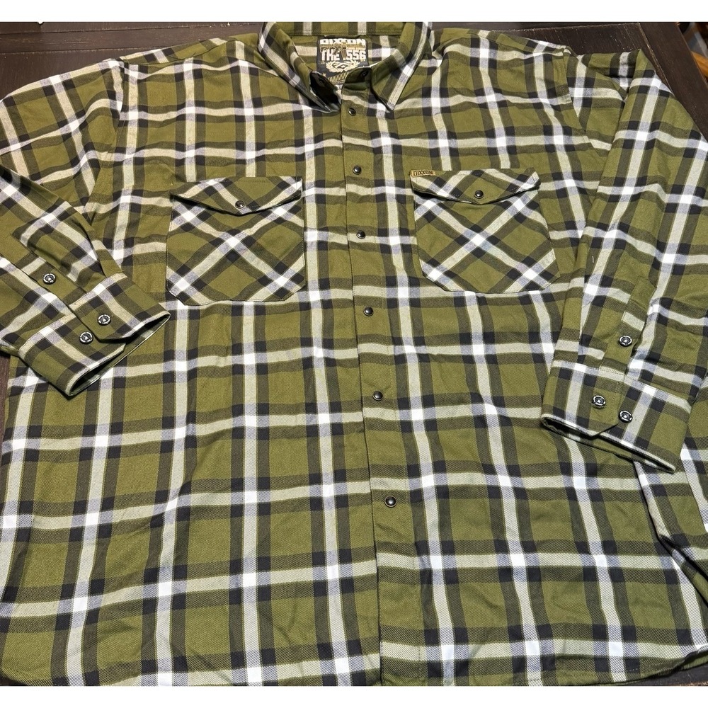 Dixxon‎ Flannel Co Mens 5XL "THE .556" Pearl Snap Button Up/Down Long Sleeve